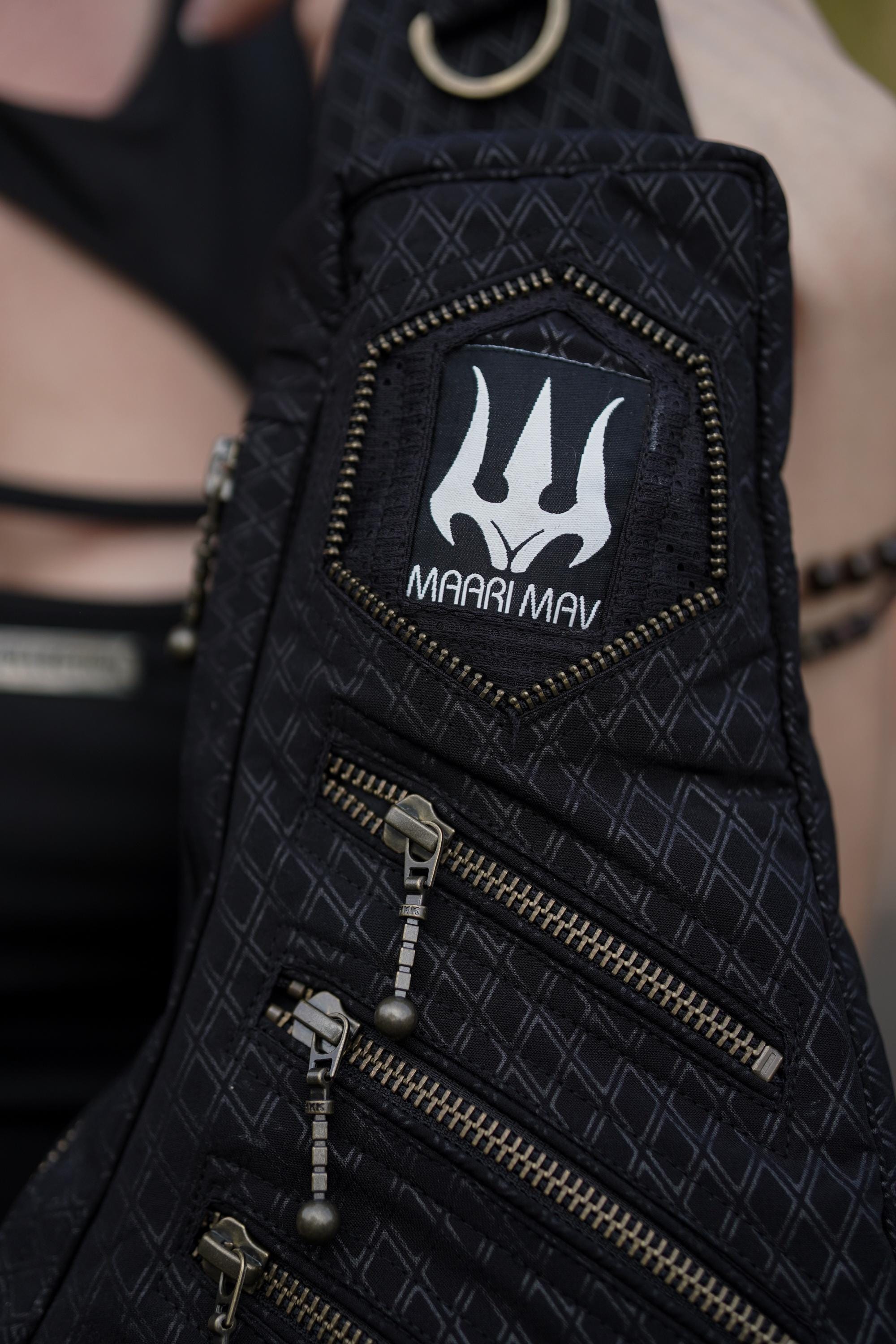 Handmade Black Sling Bag — view 4