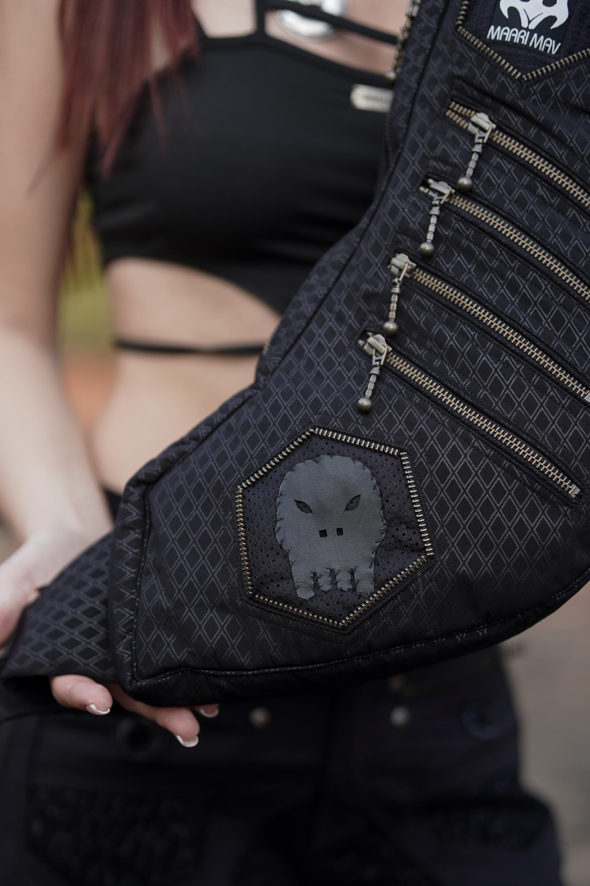 Handmade Black Sling Bag — view 5