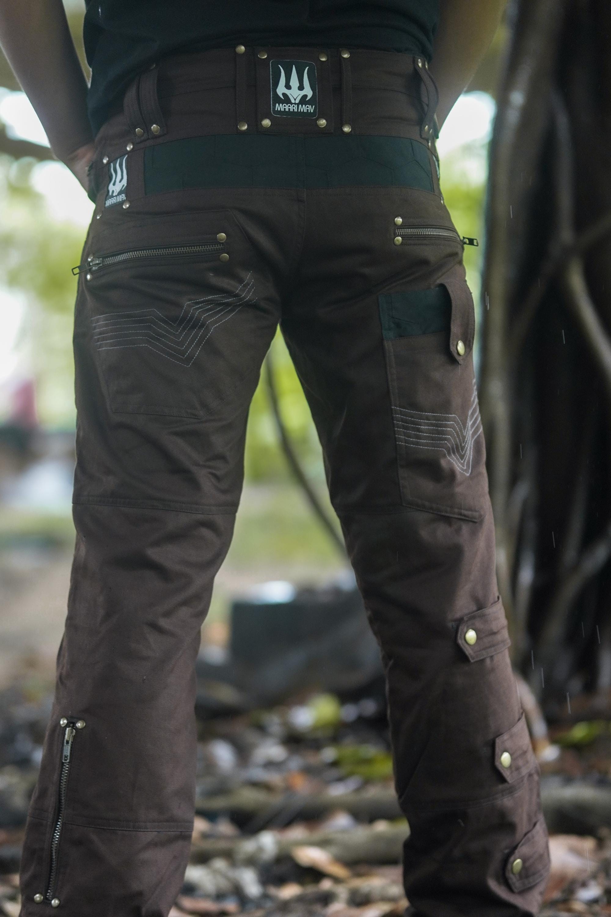 Men's Brown Twill Explorer Trousers — view 4