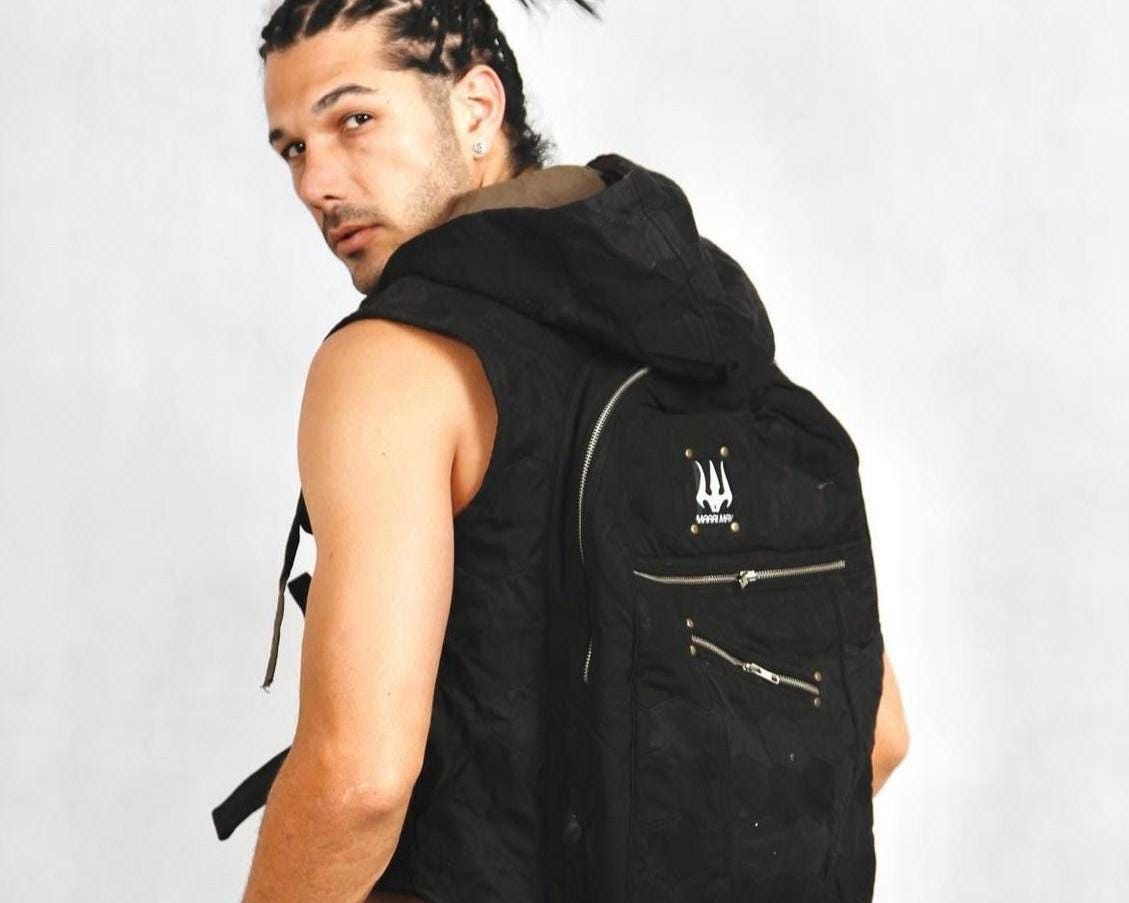 Dark Tribe Patchwork Bag Jacket — view 4