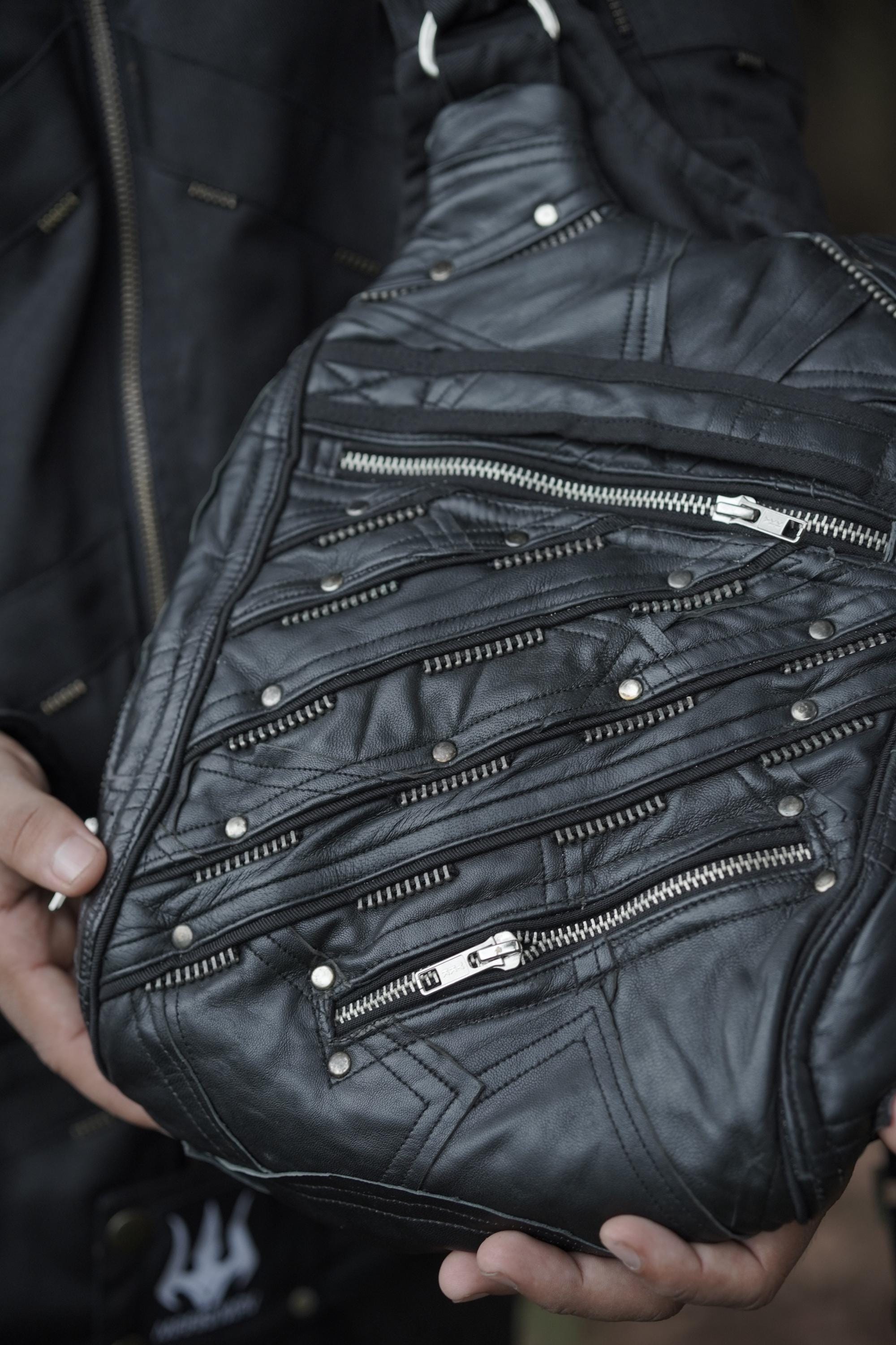 Galactic Flow Patchwork Leather Utility — view 7