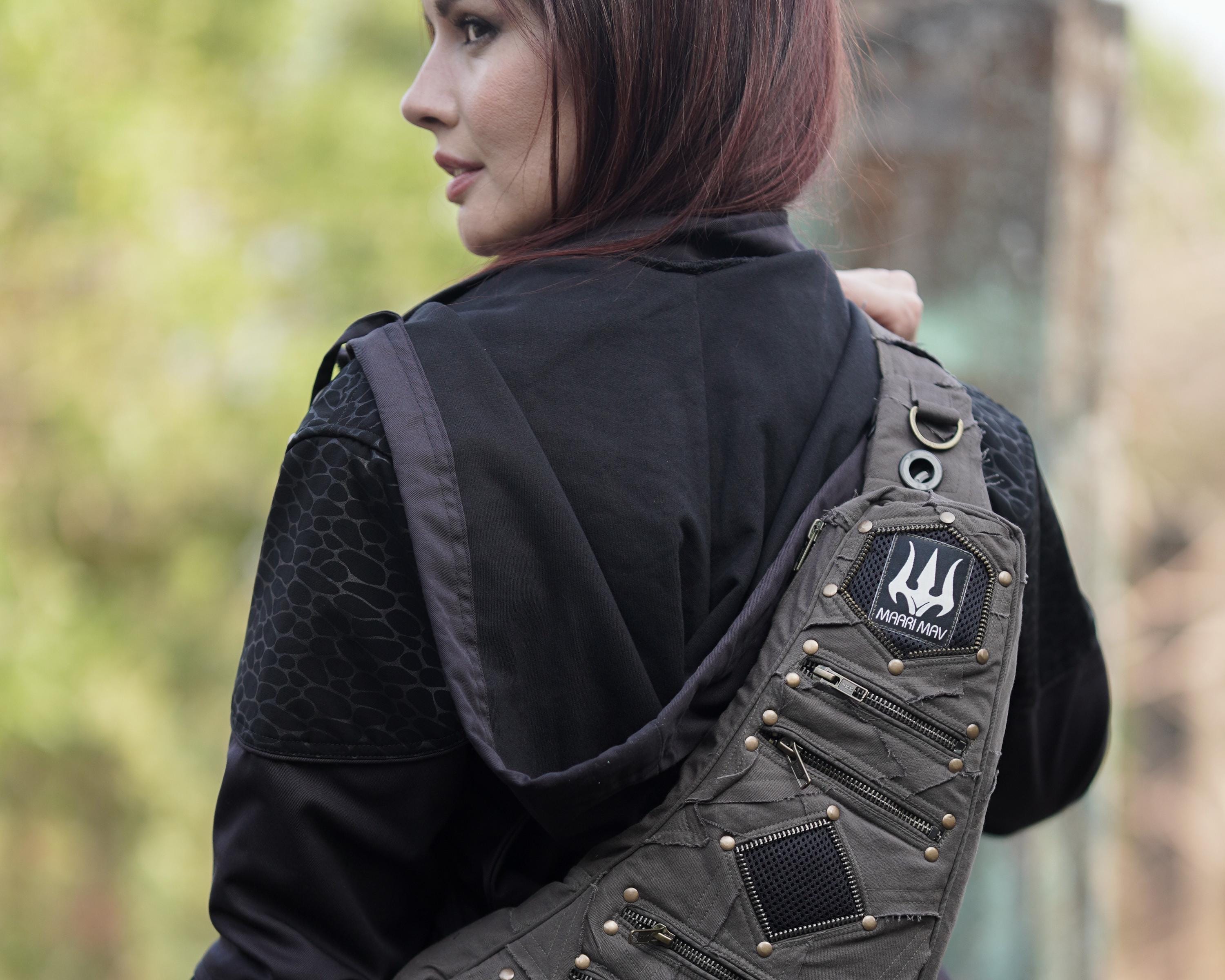 Handmade Patchwork Triangle Sling Bag