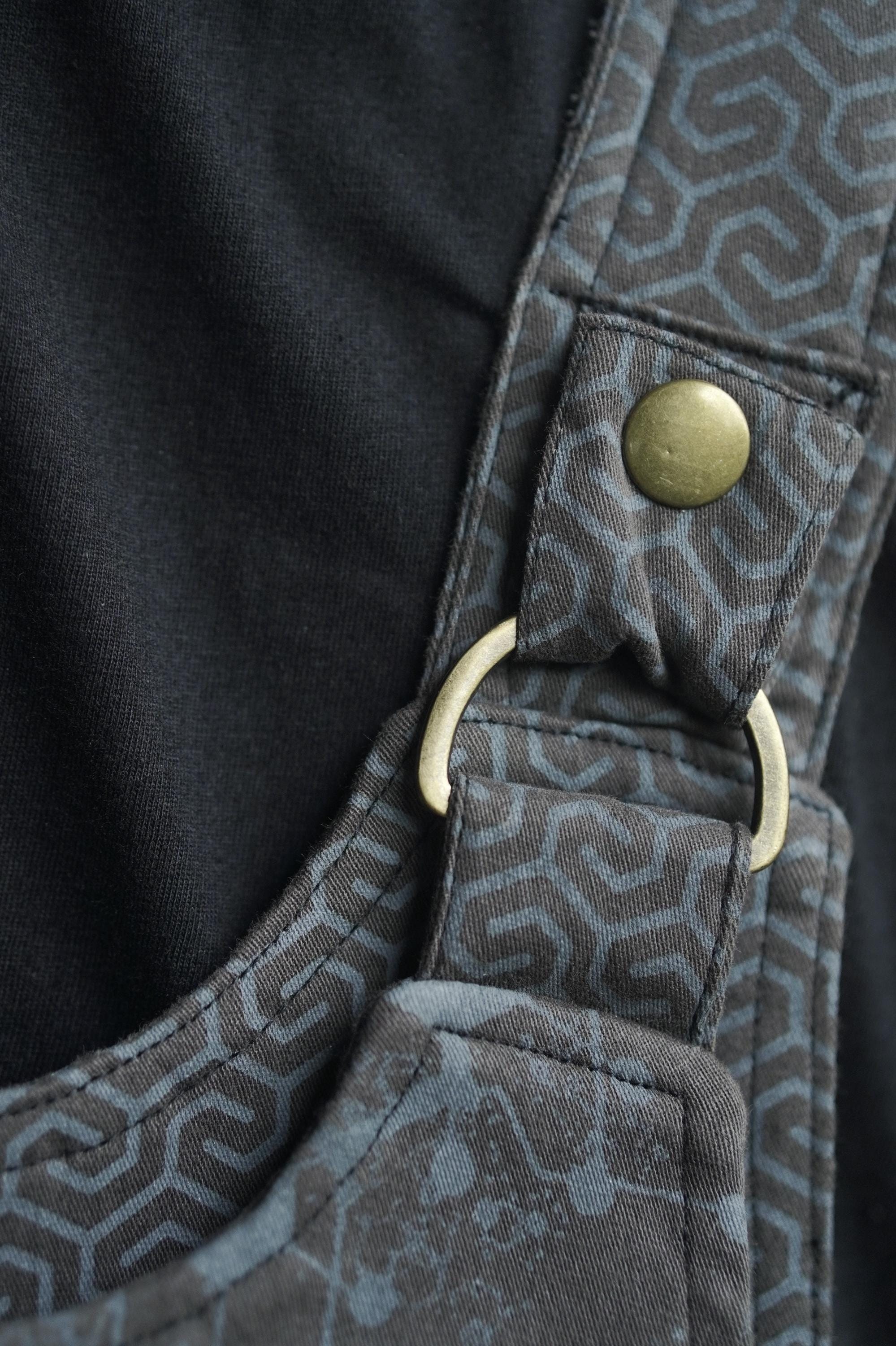 Handmade Printed Cotton Twill Ninja Bag — view 3