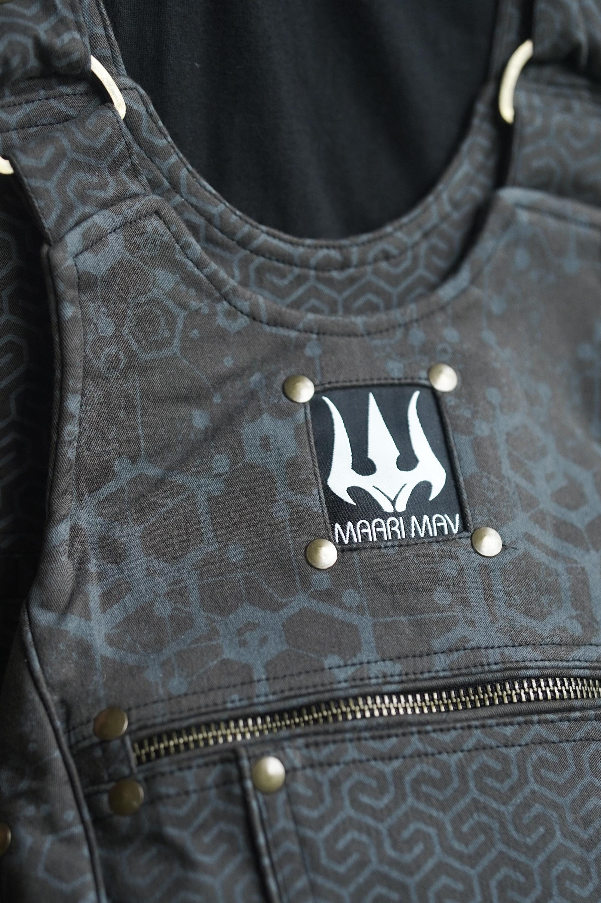 Handmade Printed Cotton Twill Ninja Bag — view 5