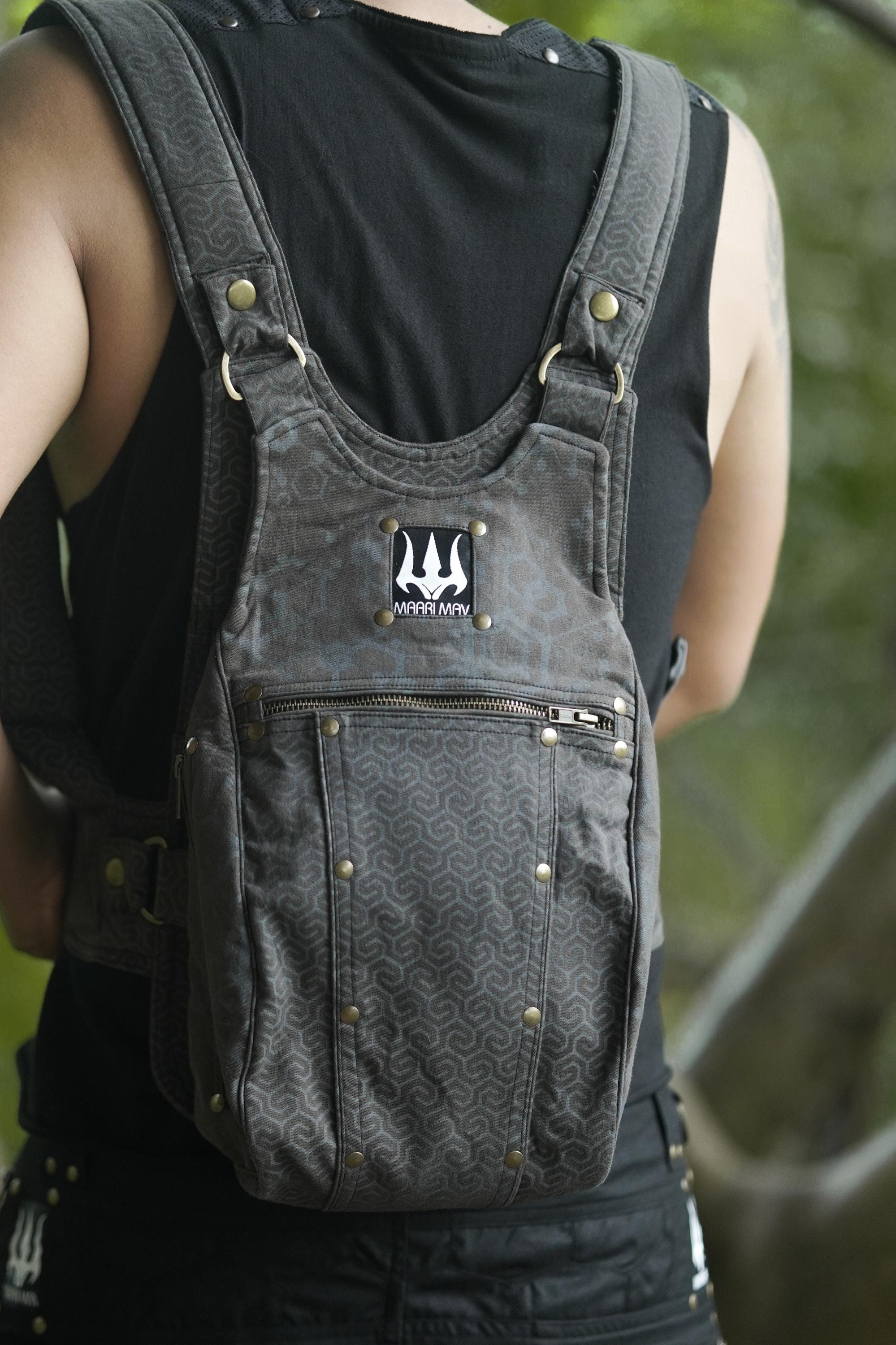Handmade Printed Cotton Twill Ninja Bag — view 8