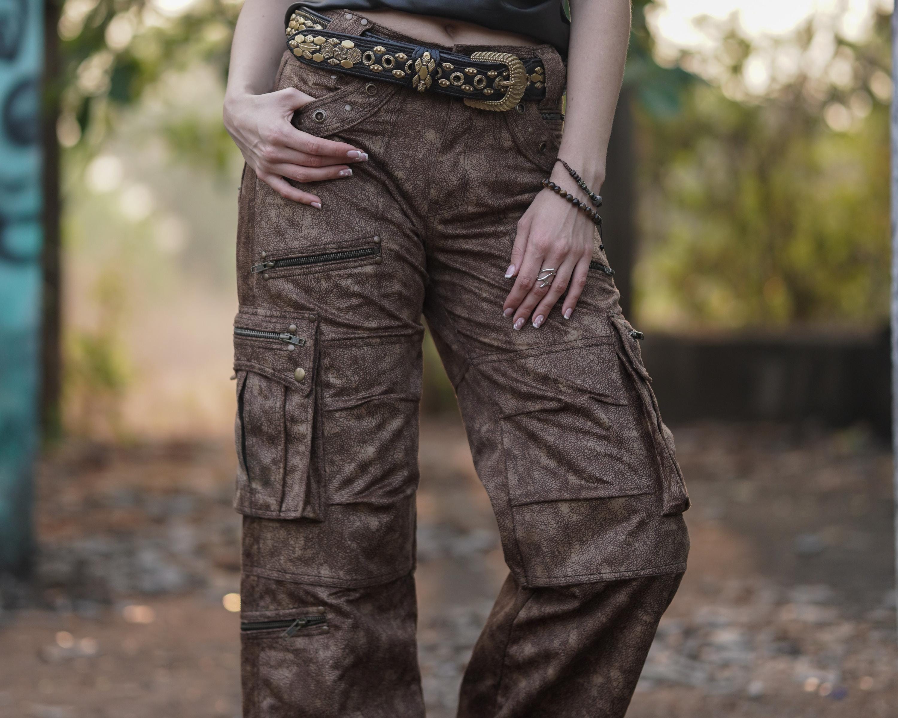 Women's Velvet Twill Cargo Pants